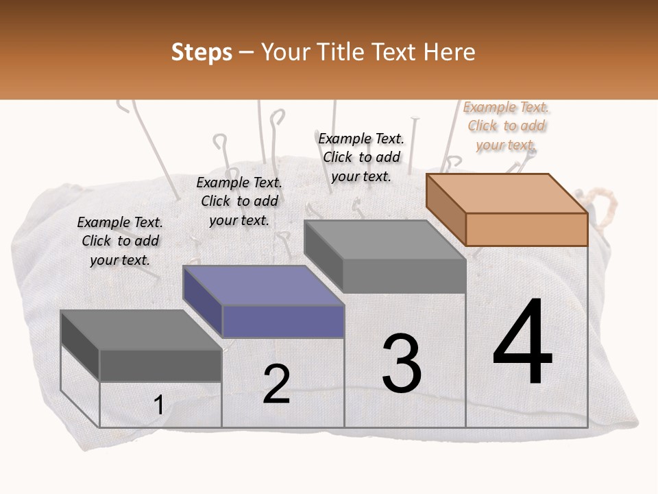 A Pillow With Pins Sticking Out Of It PowerPoint Template