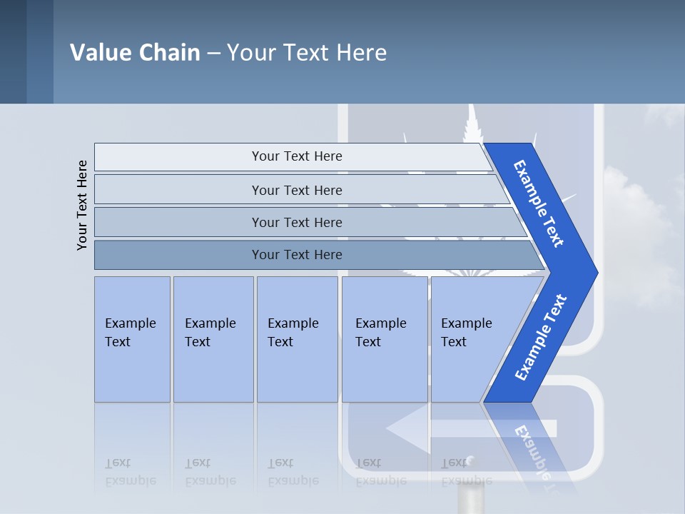 A Blue Street Sign With A Marijuana Leaf On It PowerPoint Template