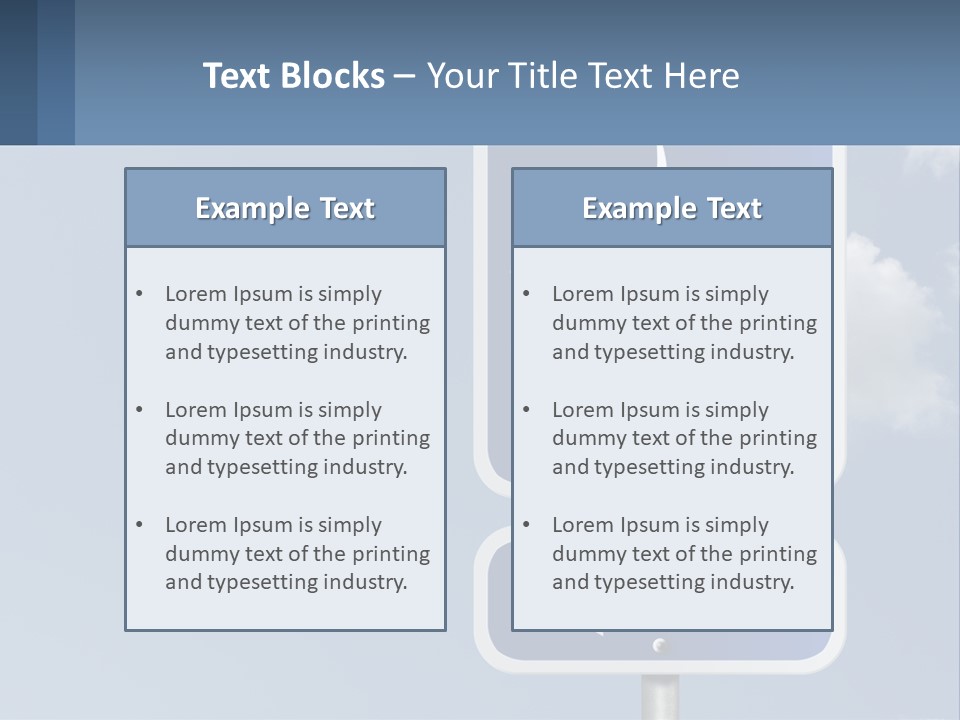 A Blue Street Sign With A Marijuana Leaf On It PowerPoint Template