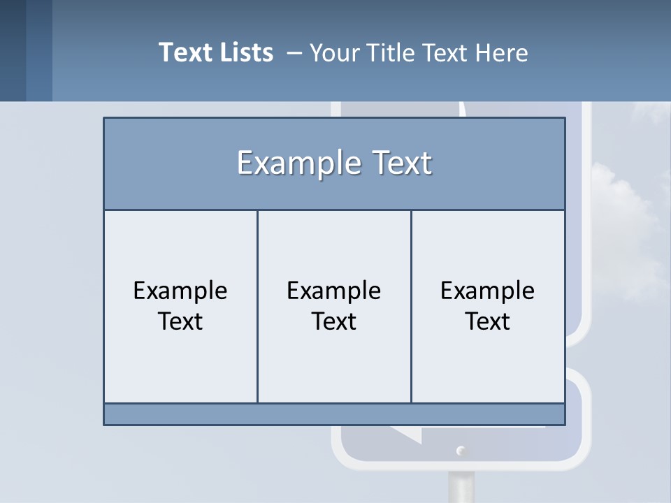 A Blue Street Sign With A Marijuana Leaf On It PowerPoint Template