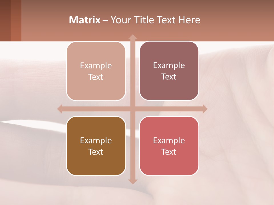 A Person's Hand With A Brown Substance On It PowerPoint Template