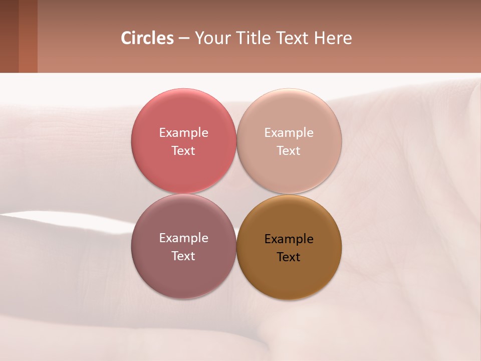 A Person's Hand With A Brown Substance On It PowerPoint Template