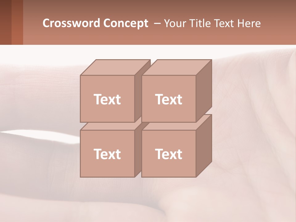 A Person's Hand With A Brown Substance On It PowerPoint Template