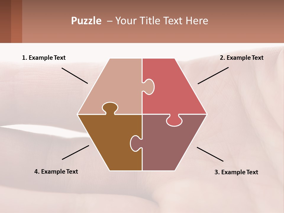 A Person's Hand With A Brown Substance On It PowerPoint Template