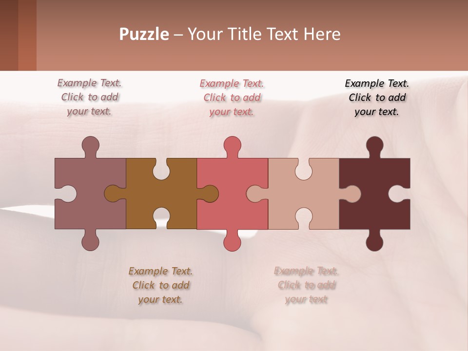 A Person's Hand With A Brown Substance On It PowerPoint Template