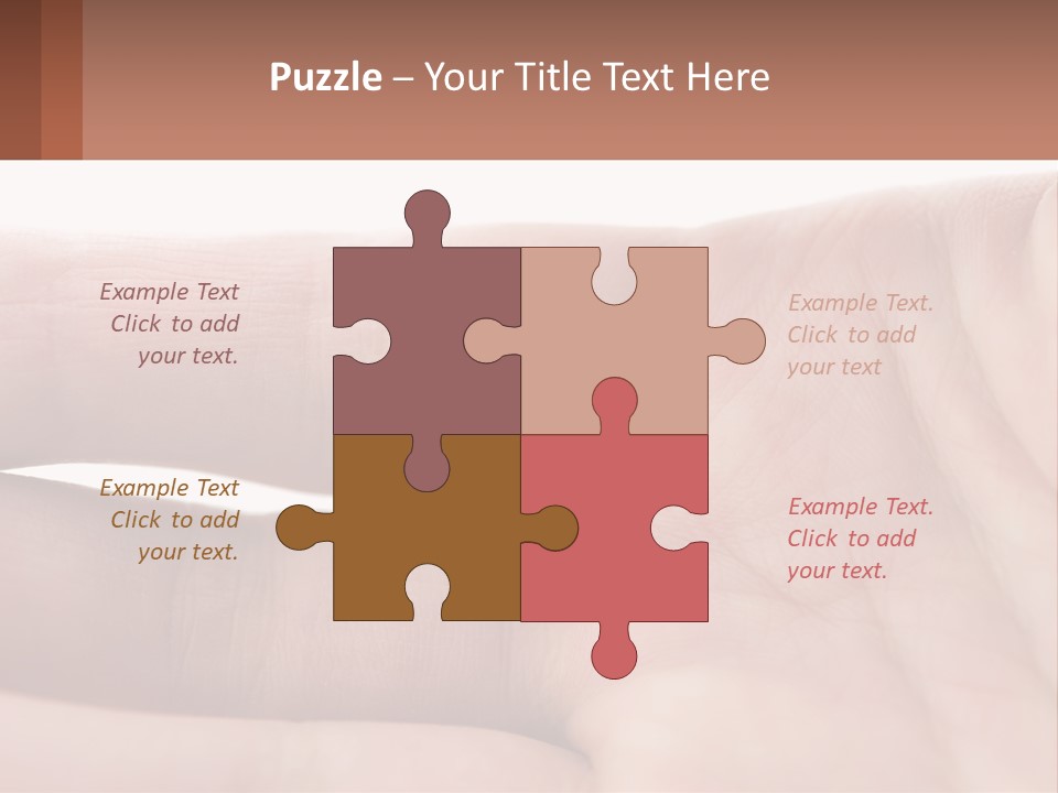 A Person's Hand With A Brown Substance On It PowerPoint Template