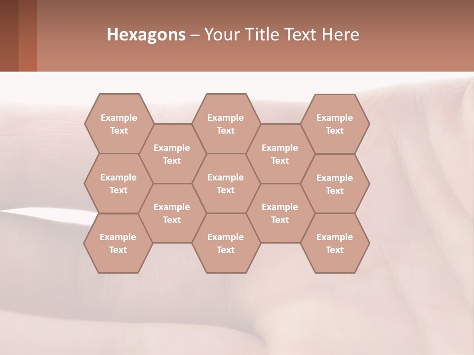 A Person's Hand With A Brown Substance On It PowerPoint Template