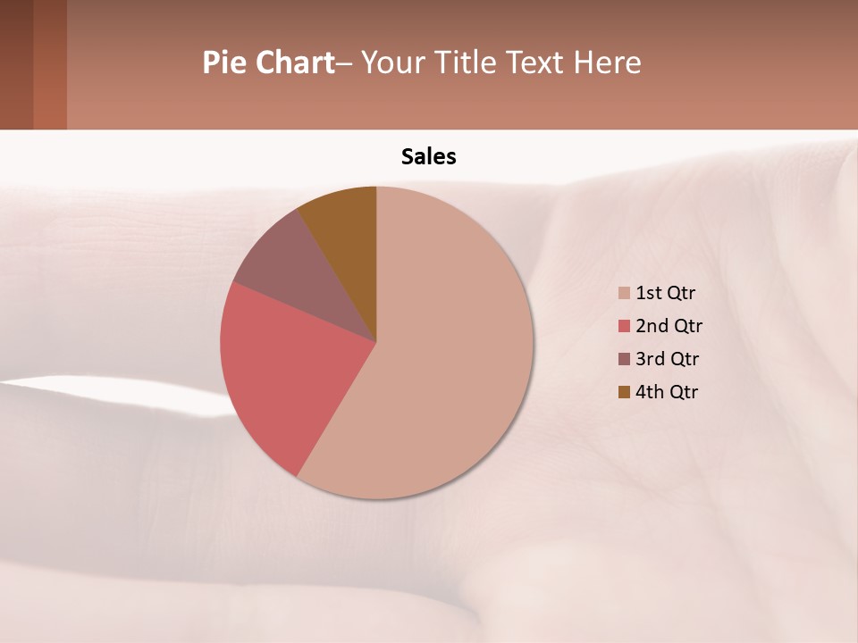 A Person's Hand With A Brown Substance On It PowerPoint Template