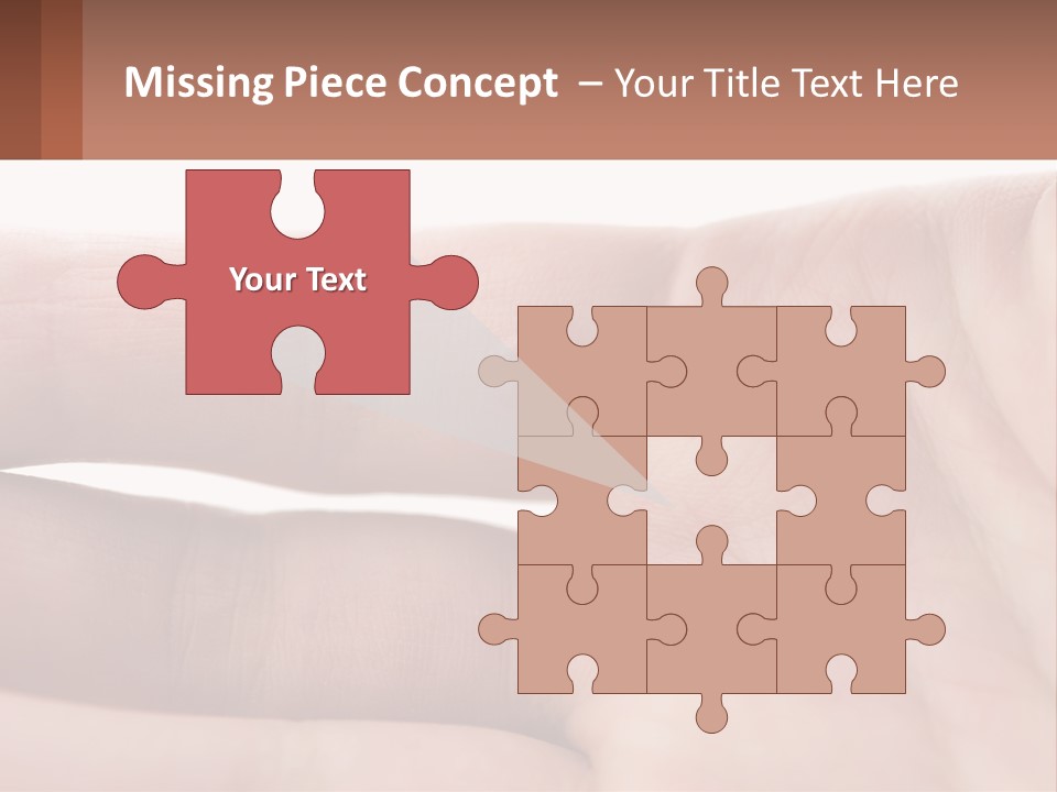 A Person's Hand With A Brown Substance On It PowerPoint Template