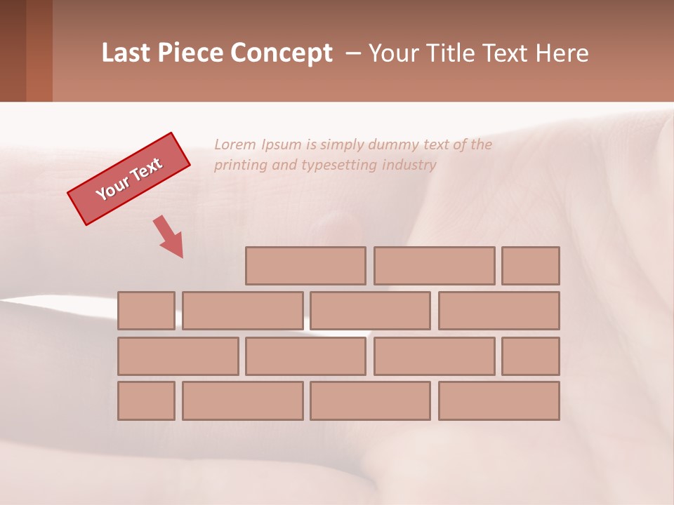 A Person's Hand With A Brown Substance On It PowerPoint Template