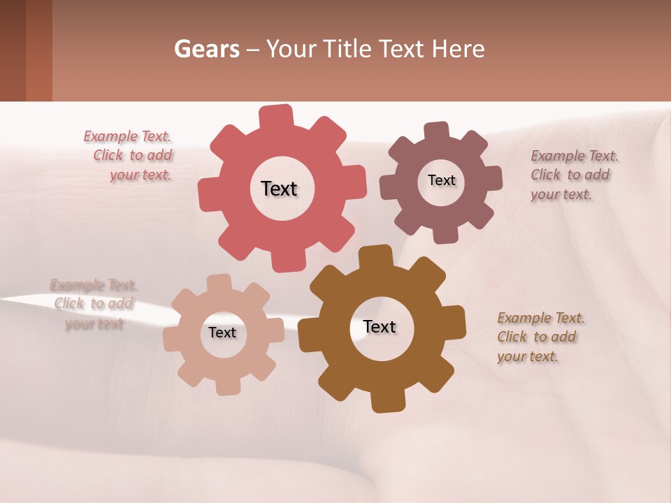 A Person's Hand With A Brown Substance On It PowerPoint Template