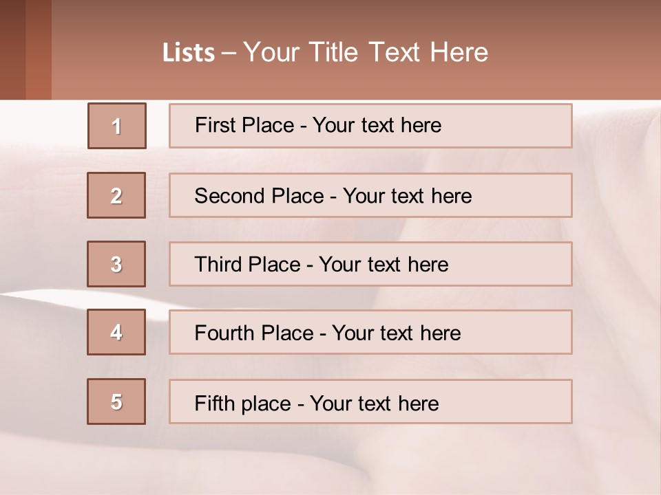 A Person's Hand With A Brown Substance On It PowerPoint Template