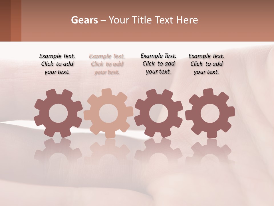 A Person's Hand With A Brown Substance On It PowerPoint Template