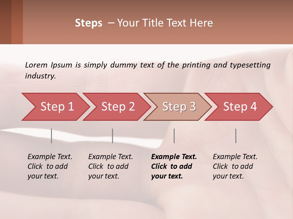 A Person's Hand With A Brown Substance On It PowerPoint Template