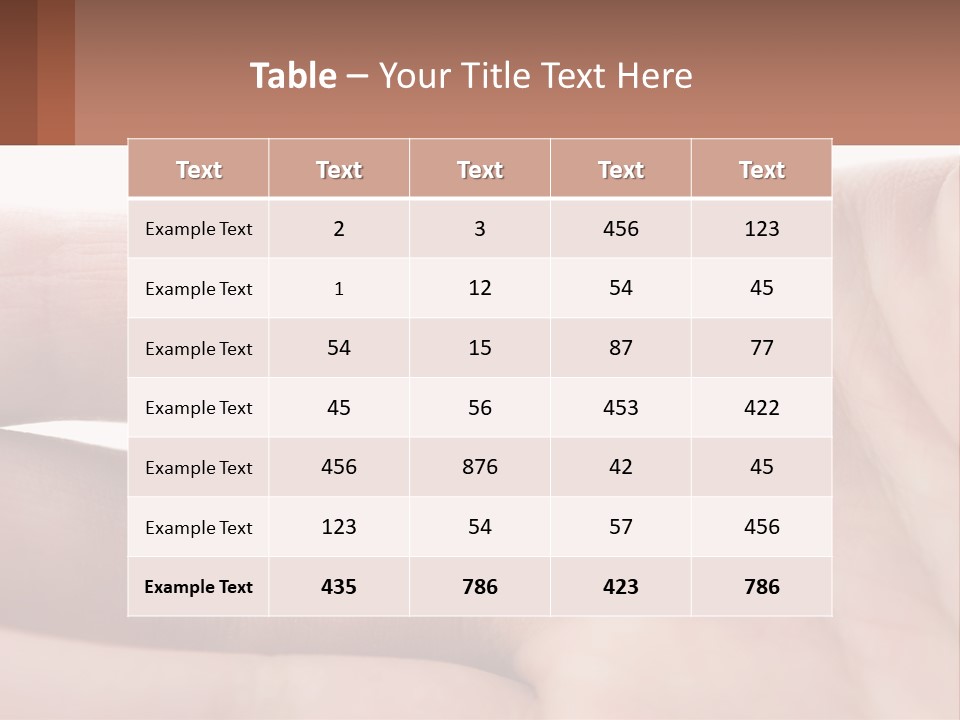 A Person's Hand With A Brown Substance On It PowerPoint Template