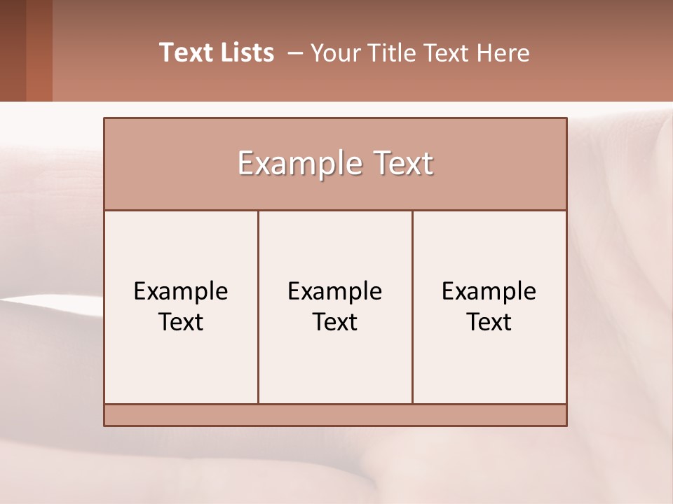 A Person's Hand With A Brown Substance On It PowerPoint Template