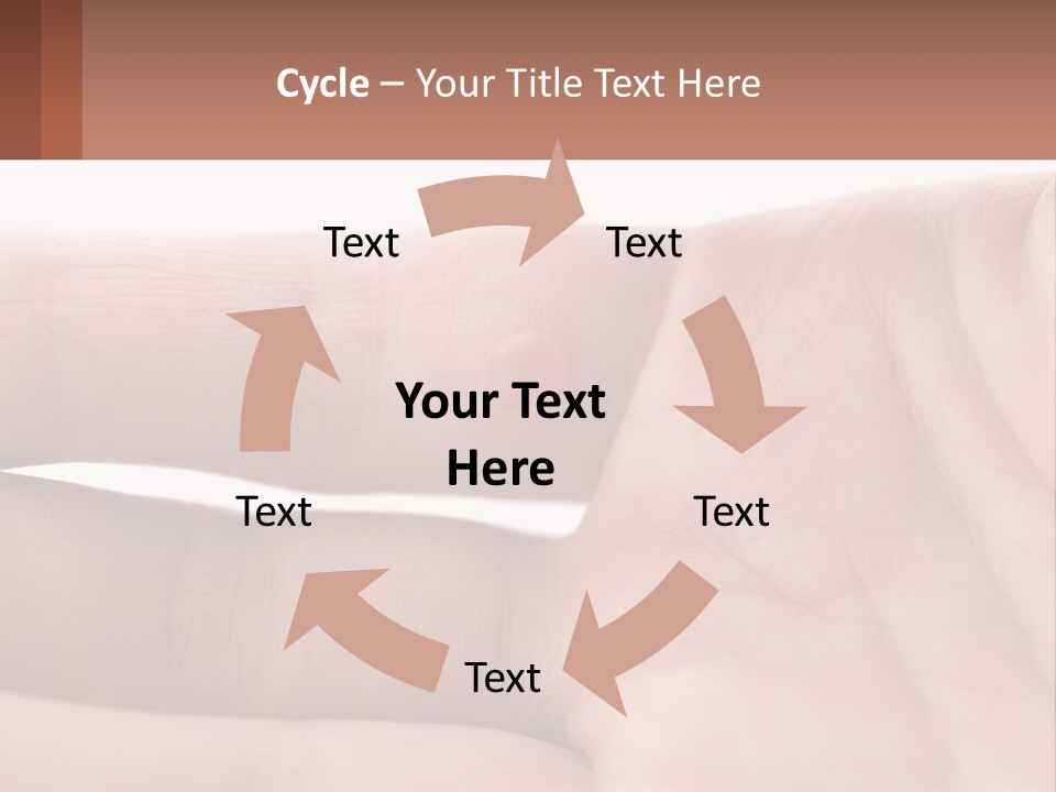 A Person's Hand With A Brown Substance On It PowerPoint Template