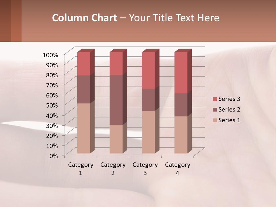 A Person's Hand With A Brown Substance On It PowerPoint Template