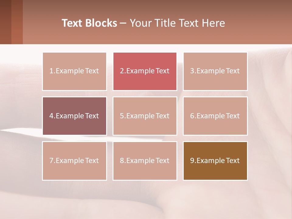 A Person's Hand With A Brown Substance On It PowerPoint Template