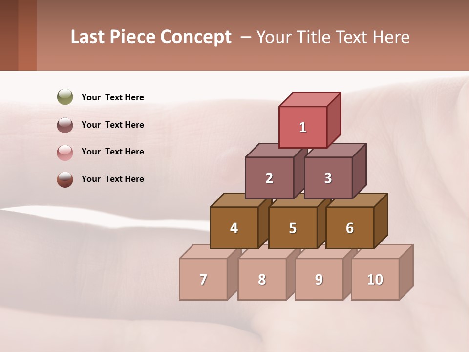 A Person's Hand With A Brown Substance On It PowerPoint Template