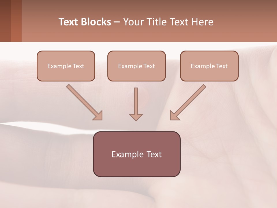 A Person's Hand With A Brown Substance On It PowerPoint Template