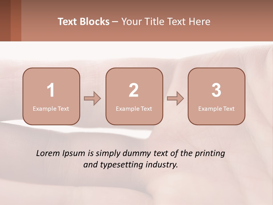 A Person's Hand With A Brown Substance On It PowerPoint Template