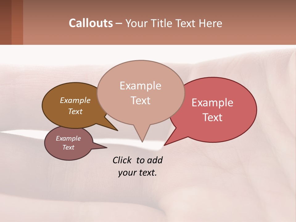 A Person's Hand With A Brown Substance On It PowerPoint Template