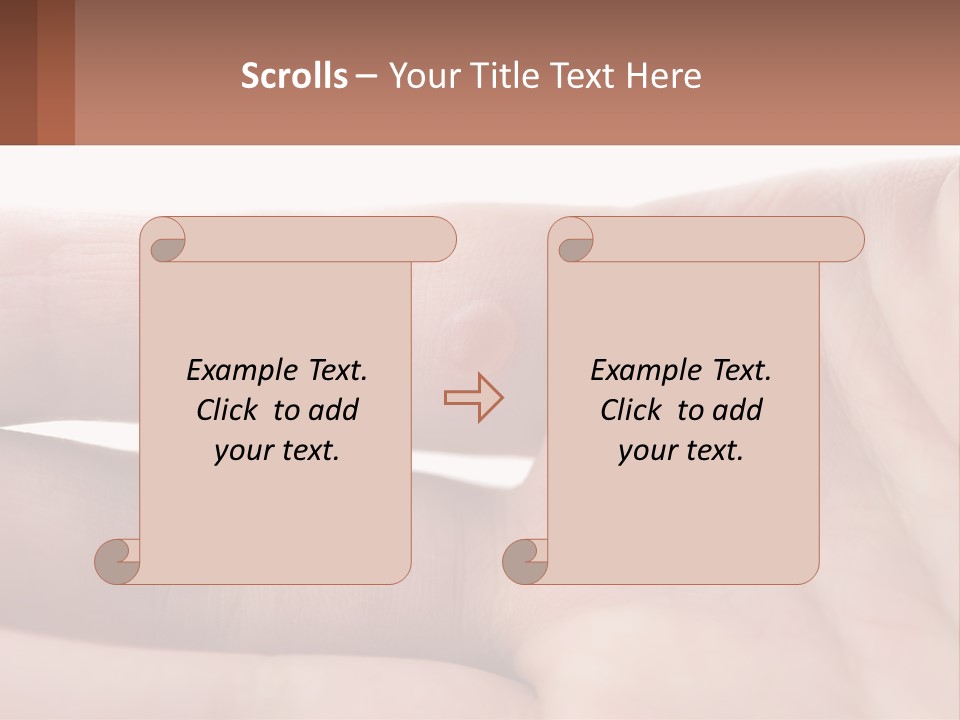 A Person's Hand With A Brown Substance On It PowerPoint Template