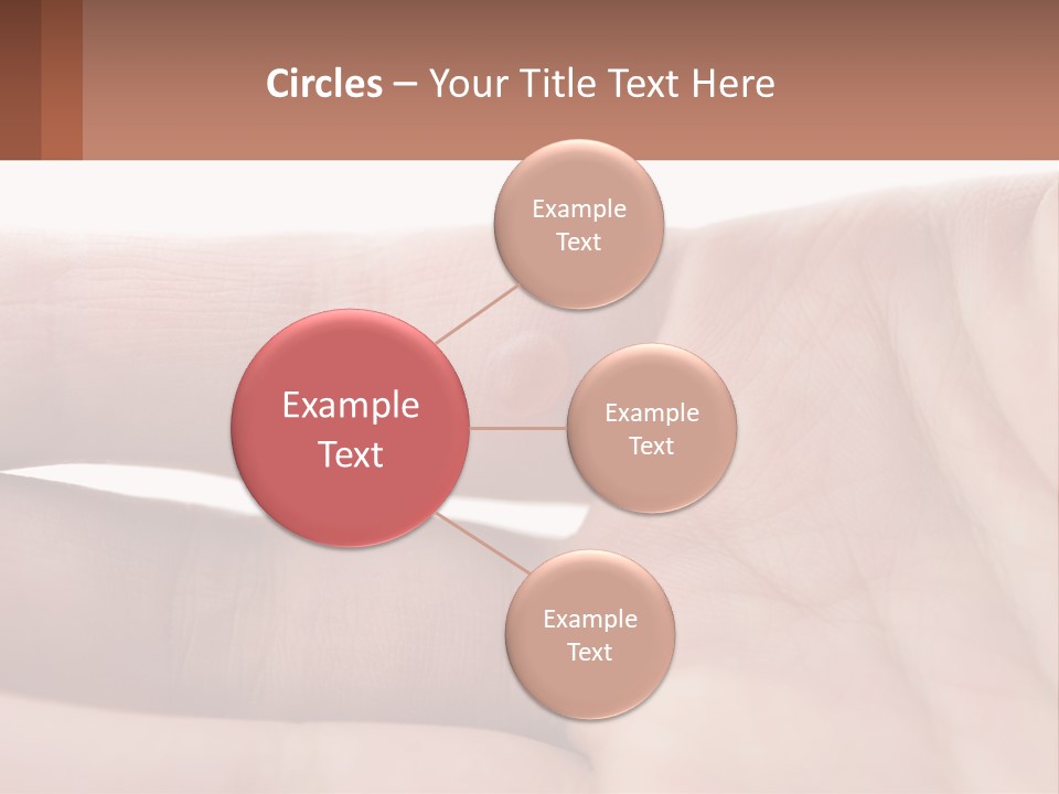 A Person's Hand With A Brown Substance On It PowerPoint Template