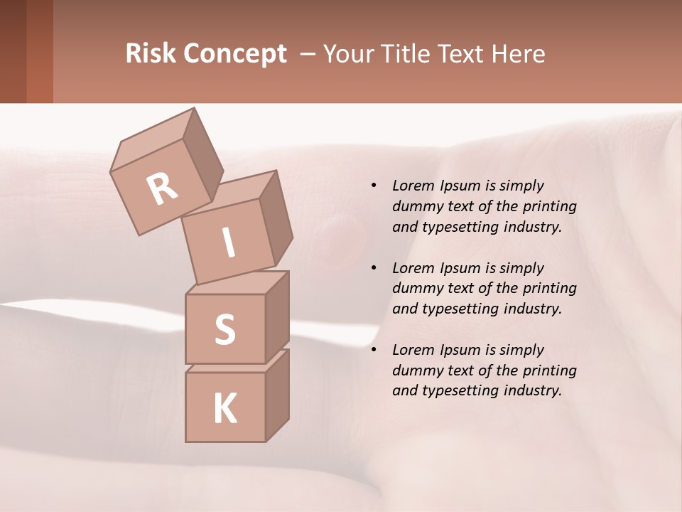 A Person's Hand With A Brown Substance On It PowerPoint Template