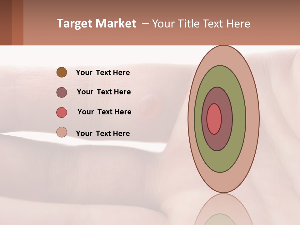 A Person's Hand With A Brown Substance On It PowerPoint Template