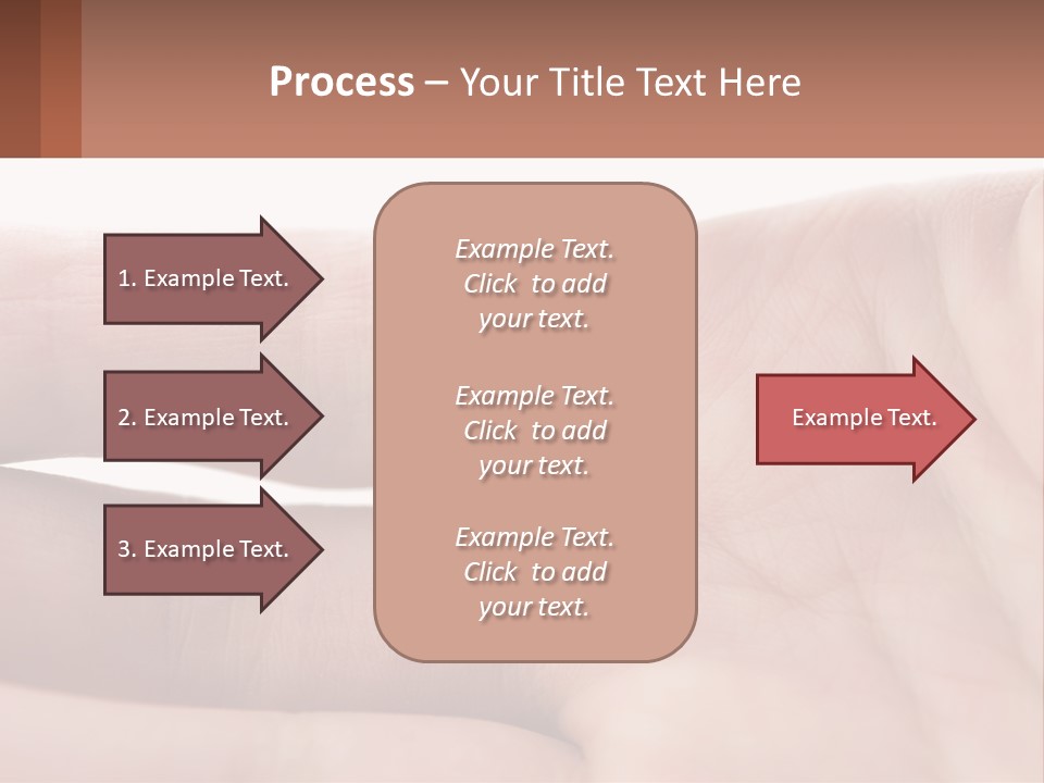 A Person's Hand With A Brown Substance On It PowerPoint Template