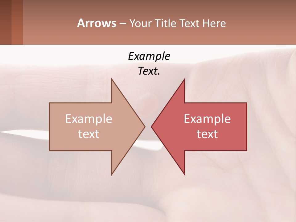 A Person's Hand With A Brown Substance On It PowerPoint Template