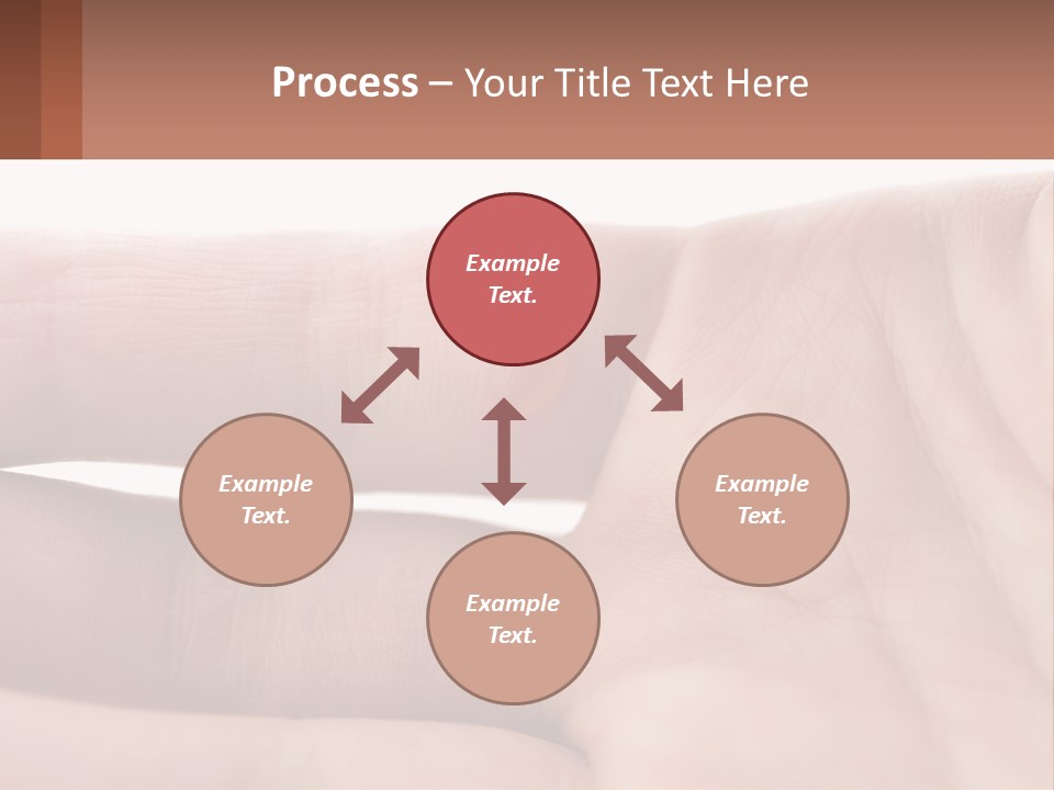 A Person's Hand With A Brown Substance On It PowerPoint Template