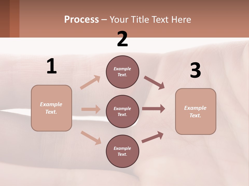 A Person's Hand With A Brown Substance On It PowerPoint Template