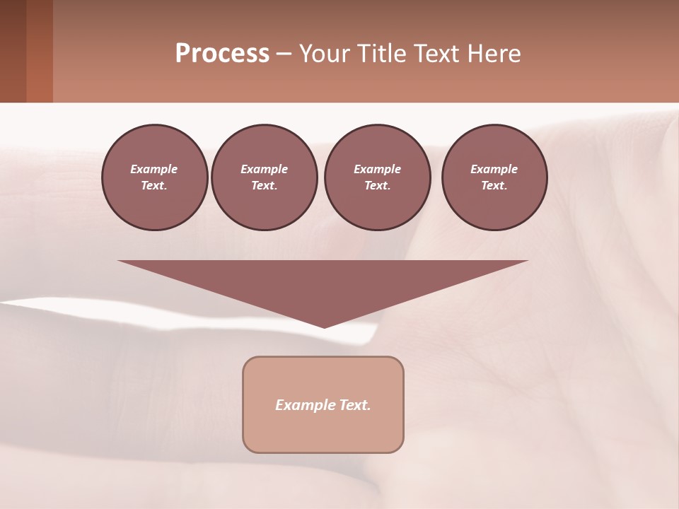 A Person's Hand With A Brown Substance On It PowerPoint Template