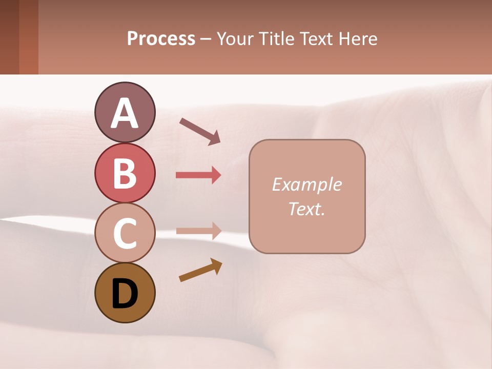 A Person's Hand With A Brown Substance On It PowerPoint Template