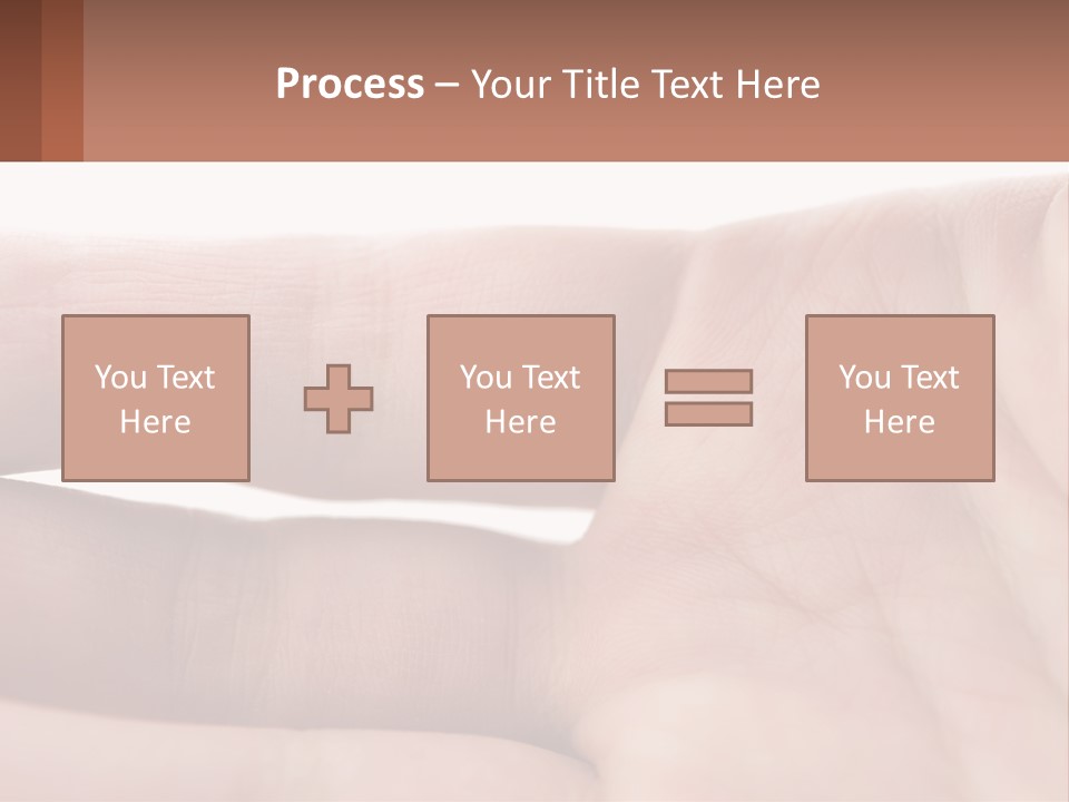 A Person's Hand With A Brown Substance On It PowerPoint Template