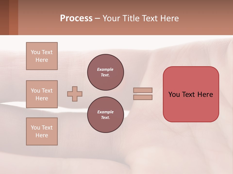 A Person's Hand With A Brown Substance On It PowerPoint Template