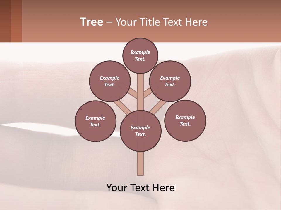 A Person's Hand With A Brown Substance On It PowerPoint Template