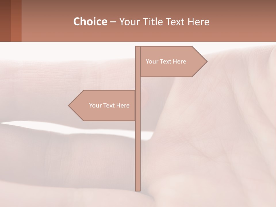 A Person's Hand With A Brown Substance On It PowerPoint Template