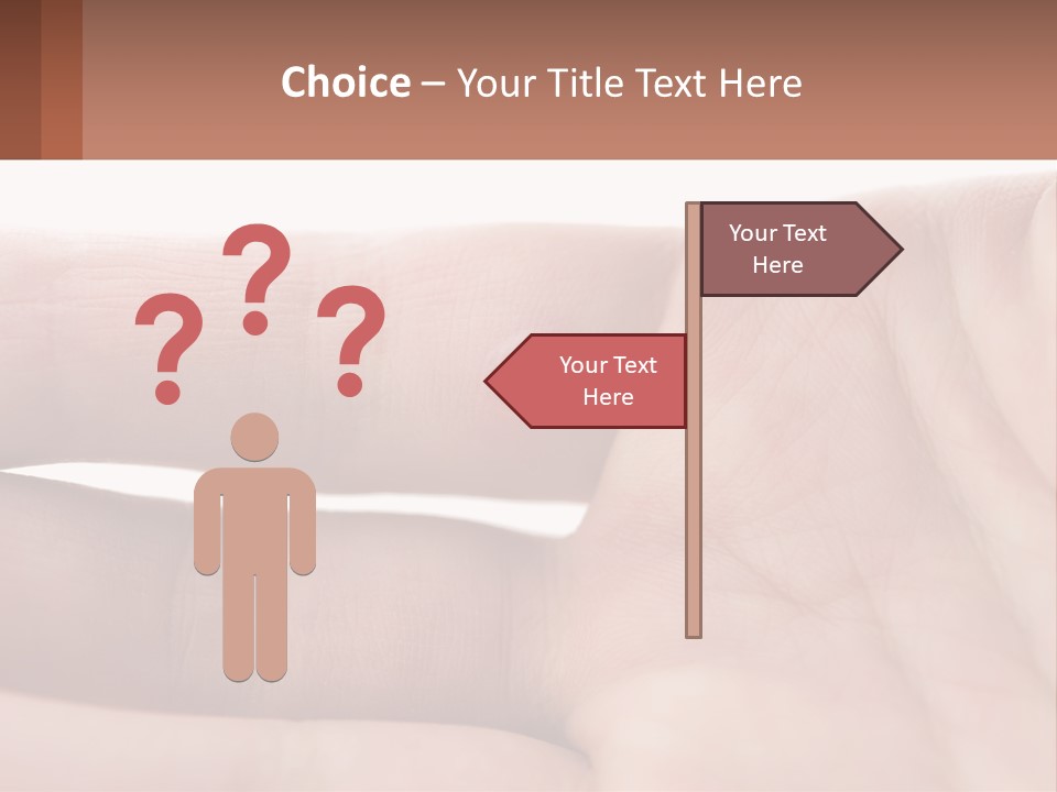 A Person's Hand With A Brown Substance On It PowerPoint Template