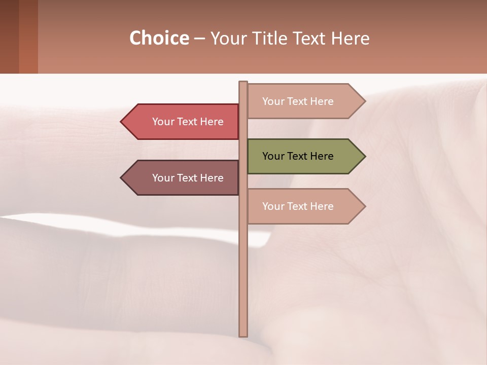 A Person's Hand With A Brown Substance On It PowerPoint Template