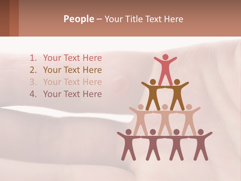 A Person's Hand With A Brown Substance On It PowerPoint Template
