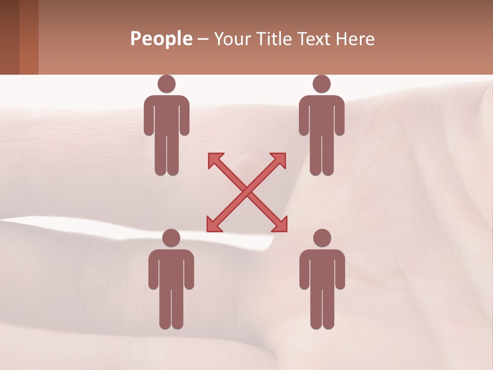 A Person's Hand With A Brown Substance On It PowerPoint Template