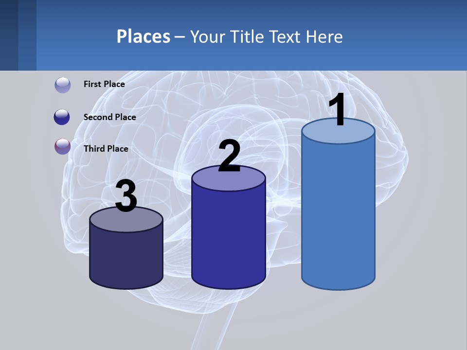A Blue Brain Powerpoint Presentation Is Shown PowerPoint Template
