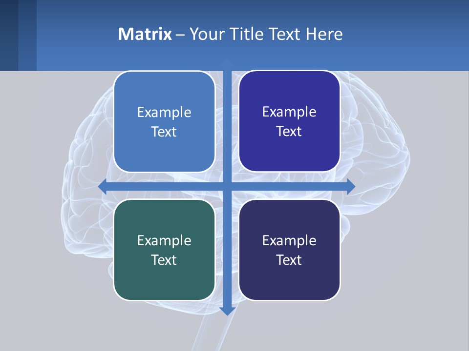 A Blue Brain Powerpoint Presentation Is Shown PowerPoint Template