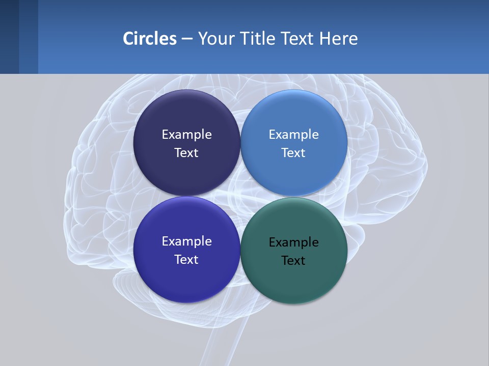 A Blue Brain Powerpoint Presentation Is Shown PowerPoint Template