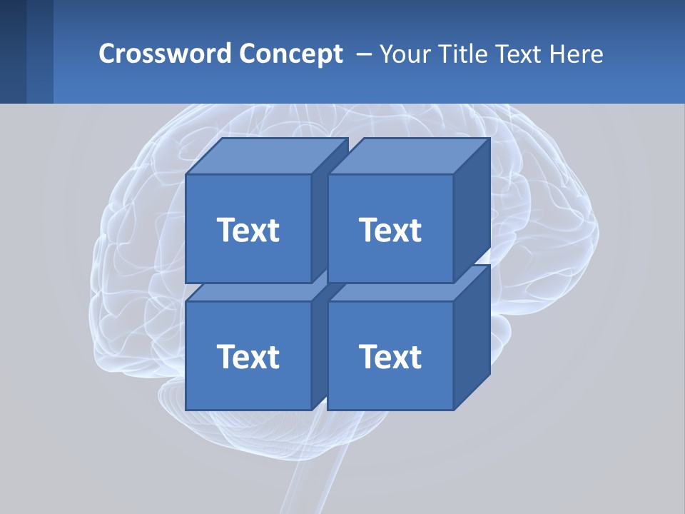 A Blue Brain Powerpoint Presentation Is Shown PowerPoint Template