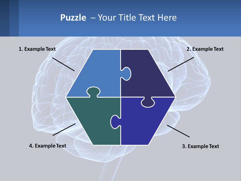 A Blue Brain Powerpoint Presentation Is Shown PowerPoint Template